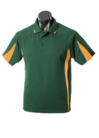 Aussie Pacific Men's Eureka Polo Shirt 1304 Casual Wear Aussie Pacific Bottle/Gold/Ashe S 